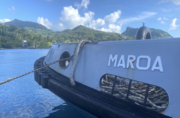 Le Maroa de passage à Huahine Le Maroa de passage à Huahine