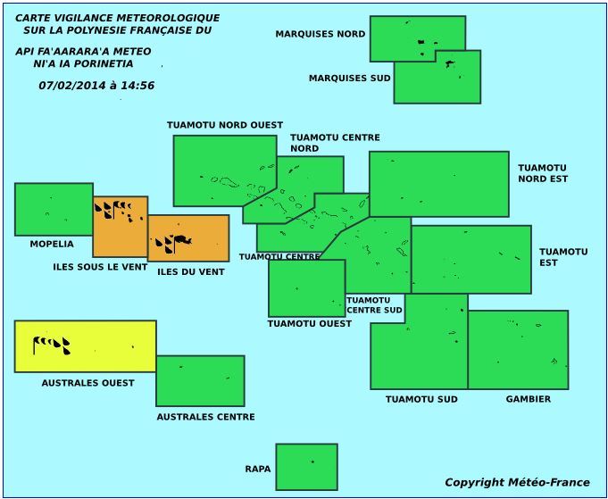 Météo: phénomène de fortes pluies en cours,169 millimètres en 24 heures à Mahina