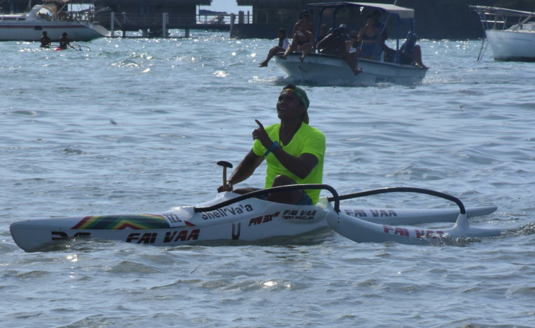 Narai Atger a signé dimanche à la Arii Nui Va'a Race son premier succès de la saison.