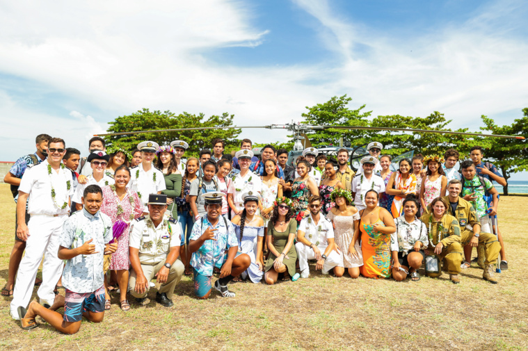 Les marins du Prairial débarquent au collège de Papara Les marins du Prairial débarquent au collège de Papara