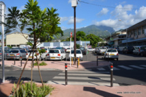 Centre ville de Papeete (Pont de l'Est) ce vendredi après-midi.
