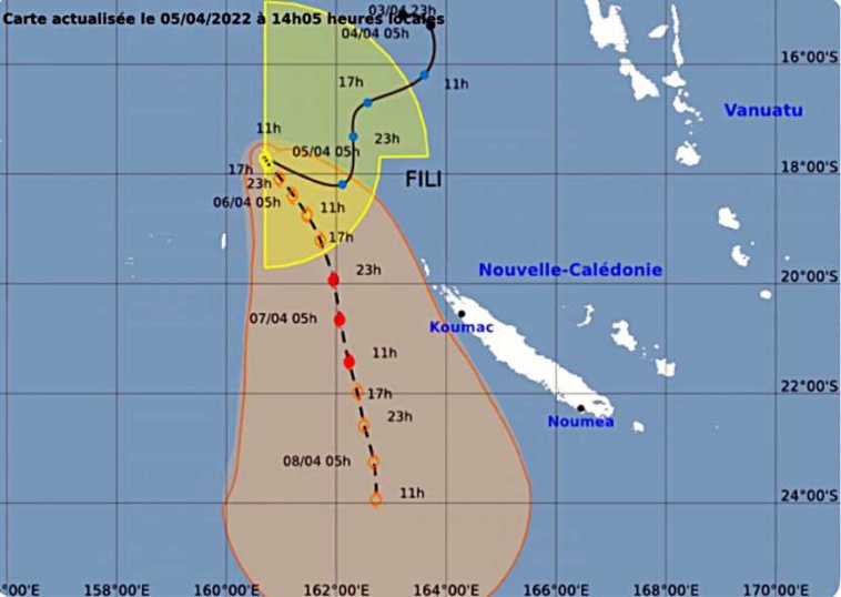 Alerte cyclonique dans le nord de la Nouvelle-Calédonie menacée par la dépression Fili Alerte cyclonique dans le nord de la Nouvelle-Calédonie menacée par la dépression Fili
