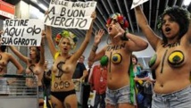 Un "bloc" du Carnaval de Rio milite pour les seins nus Un "bloc" du Carnaval de Rio milite pour les seins nus