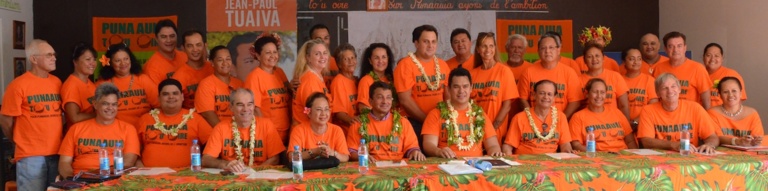 Municipales : Tuaiva présente sa "Dream team" à Punaauia Municipales : Tuaiva présente sa "Dream team" à Punaauia