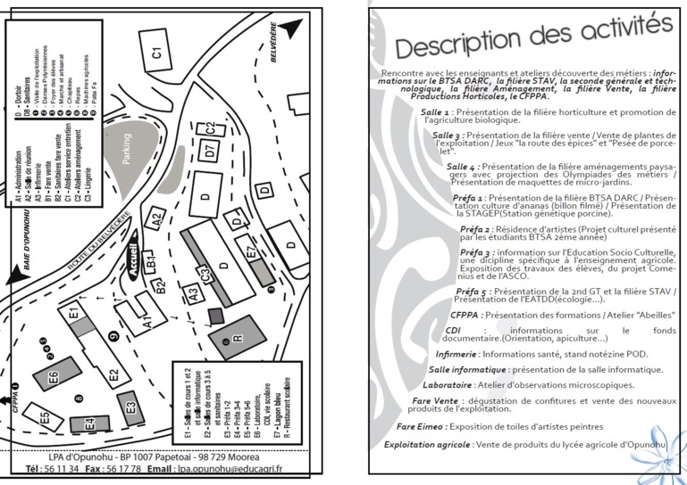 Journée portes ouvertes du lycée agricole de Moorea Journée portes ouvertes du lycée agricole de Moorea