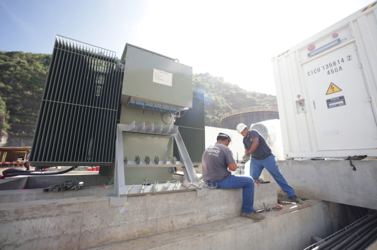 Le chantier sera prêt à accueillir le système de batteries à la fin du mois de mai Le chantier sera prêt à accueillir le système de batteries à la fin du mois de mai