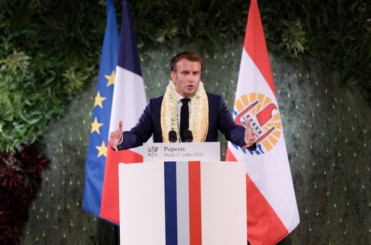 Macron vainqueur d'une courte tête en Polynésie française Macron vainqueur d'une courte tête en Polynésie française