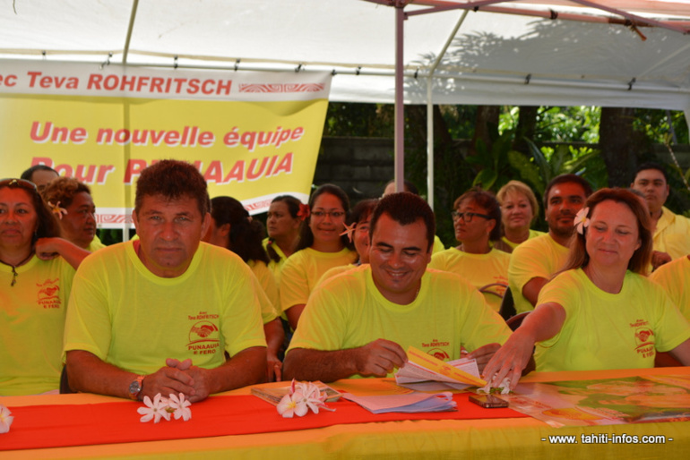 Municipales : Teva Rohfritsch présente sa «nouvelle équipe pour Punaauia» Municipales : Teva Rohfritsch présente sa «nouvelle équipe pour Punaauia»