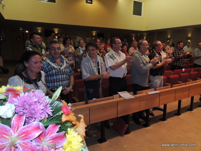 Les adhérents ont procédé à une standing ovation pour saluer le travail accompli par Luc Tapeta