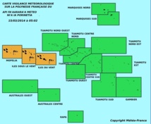 Vigilance météo: Alerte orange en cours sur les îles de la société Vigilance météo: Alerte orange en cours sur les îles de la société