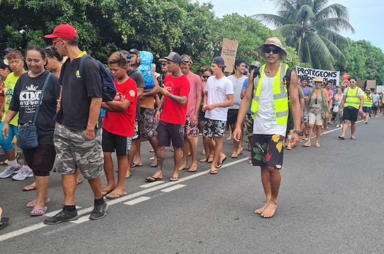 Forte mobilisation contre le projet du Group City à Punaauia Forte mobilisation contre le projet du Group City à Punaauia