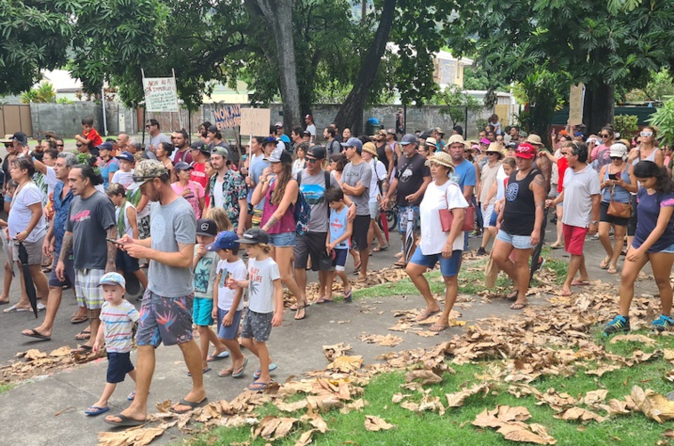 Forte mobilisation contre le projet du Group City à Punaauia Forte mobilisation contre le projet du Group City à Punaauia