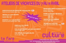 TFTN : inscriptions aux ateliers d'avril dès aujourd'hui TFTN : inscriptions aux ateliers d'avril dès aujourd'hui