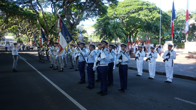 La cérémonie du 8-Mai avenue Pouvana'a La cérémonie du 8-Mai avenue Pouvana'a