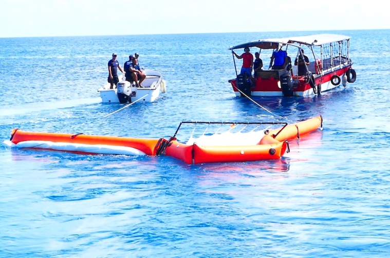 Exercice antipollution à Rangiroa Exercice antipollution à Rangiroa