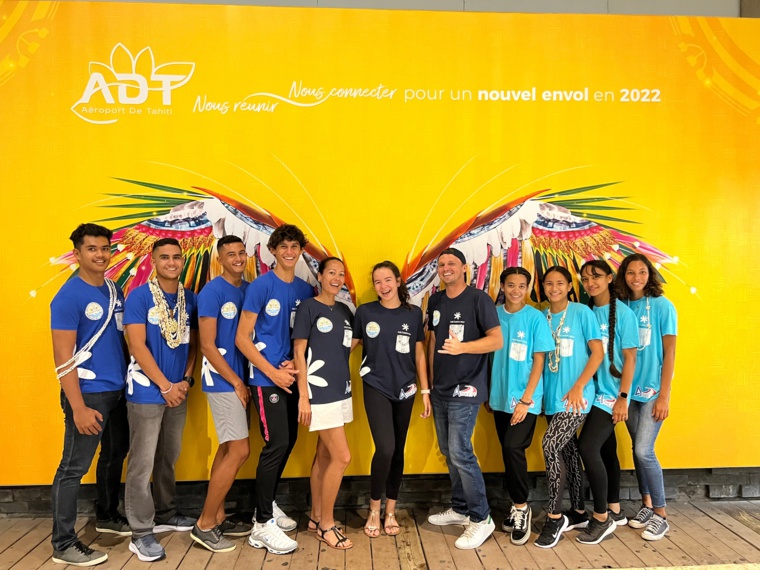 La délégation tahitienne qui participera à partir de samedi aux Gymnasiades, en Normandie. (photo : FAPF)