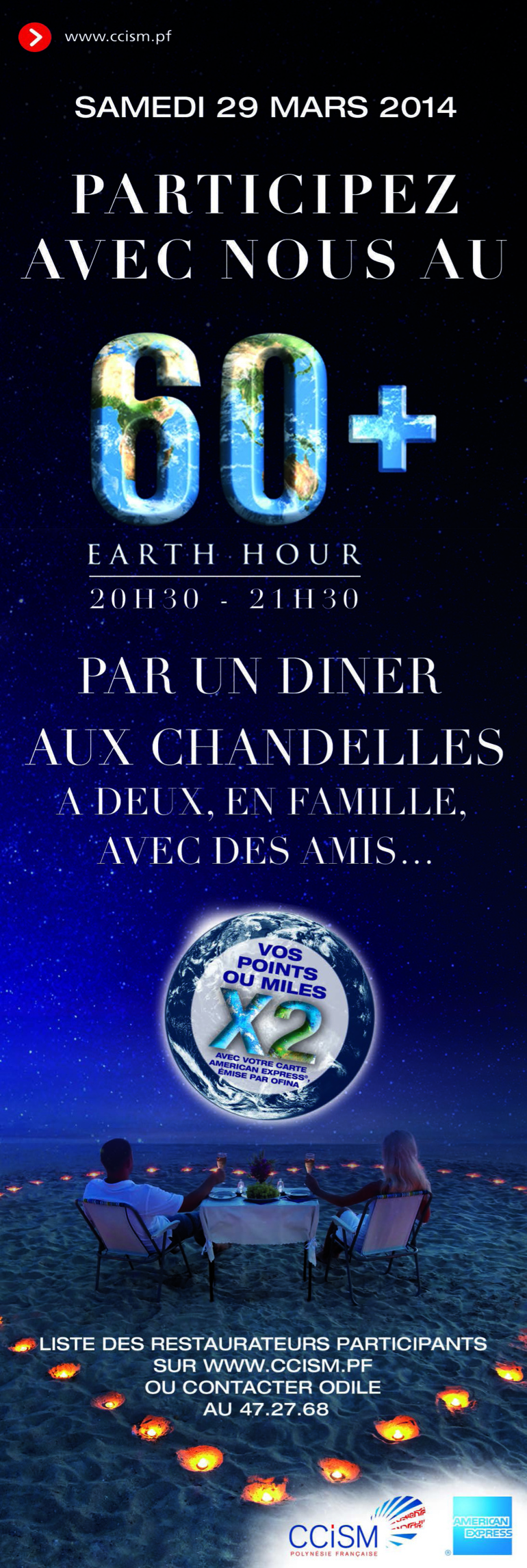 Infos CCISM: Earth Hour 2014