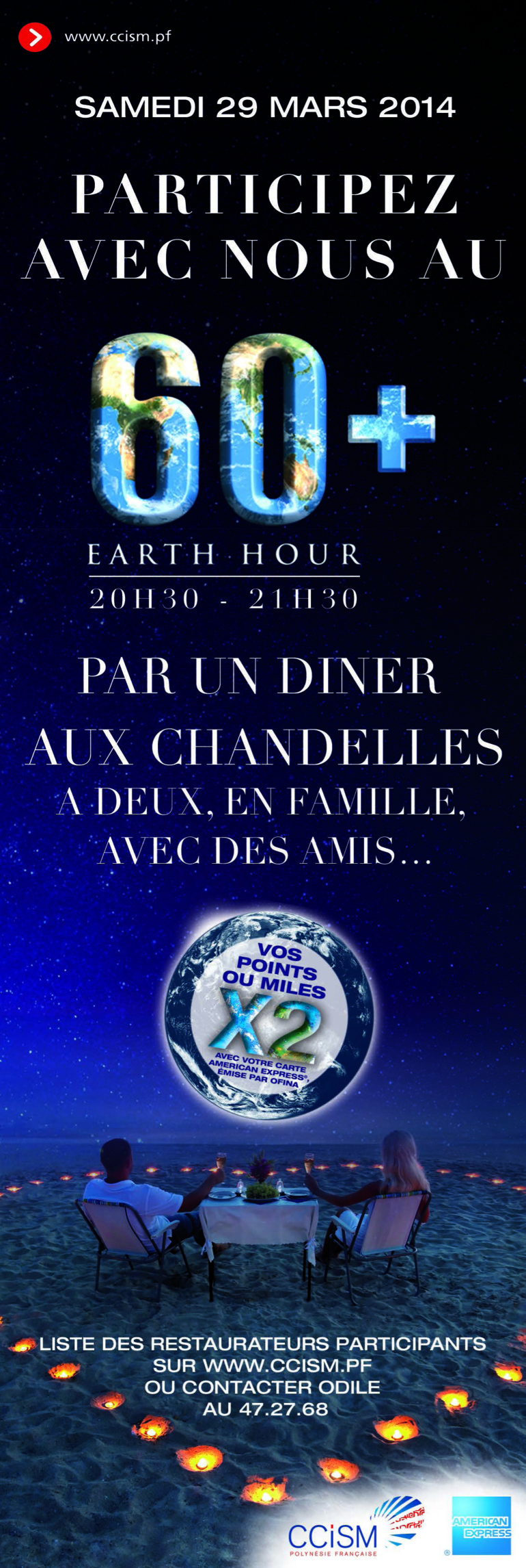 Infos CCISM: Earth Hour 2014 Infos CCISM: Earth Hour 2014