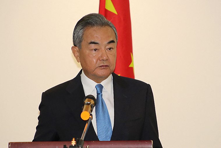 Le ministre chinois des Affaires étrangères Wang Yi. (PHOTO : STR / AFP)