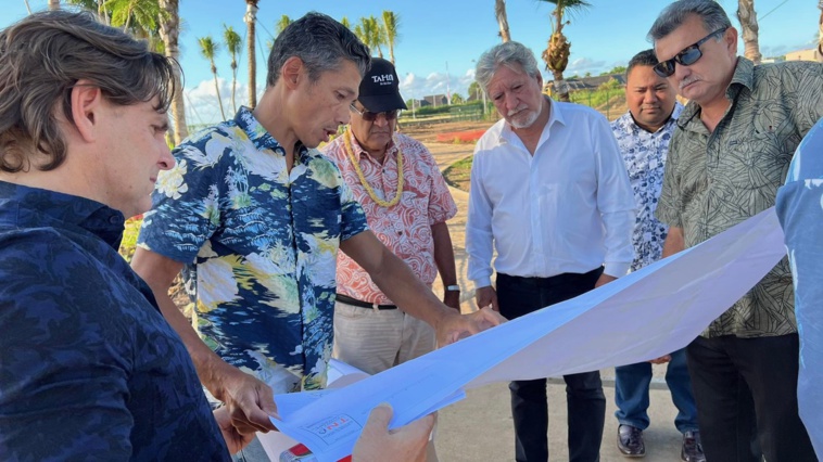 Le chantier de Vaitupa en phase finale Le chantier de Vaitupa en phase finale