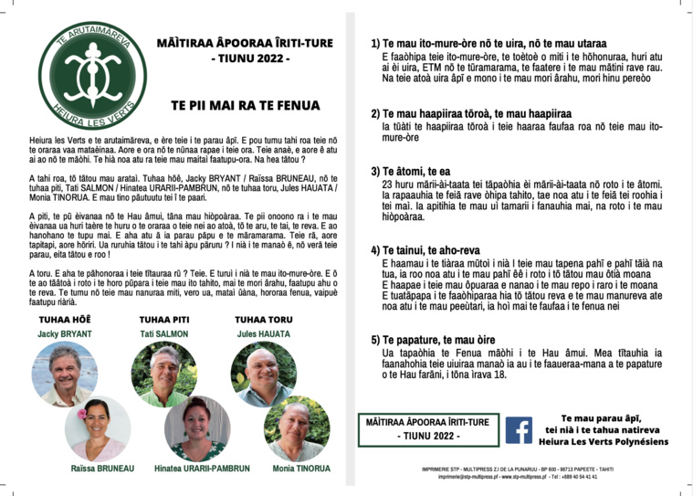 Législatives 2022 - Tati Salmon : "Le développement soutenable" Législatives 2022 - Tati Salmon : "Le développement soutenable"