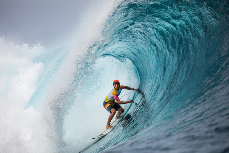 Kauli Vaast lors de la dernière édition de la Tahiti Pro en 2019. (photo : Kelly Cestari/WSL) Kauli Vaast lors de la dernière édition de la Tahiti Pro en 2019. (photo : Kelly Cestari/WSL)