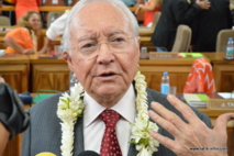 G. Flosse : "Une fois les finances rétablies, l’économie relancée, il faut songer à l’avenir"