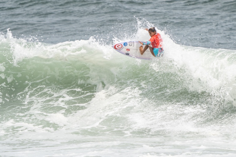 Tya Zebrowski, 11 ans, prend rendez-vous avec l'avenir. (photo : Fédération française de surf)
