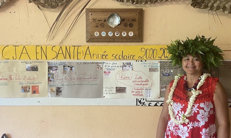 Justine Alfred Lee Faahu directrice du CJA de Huahine. Justine Alfred Lee Faahu directrice du CJA de Huahine.