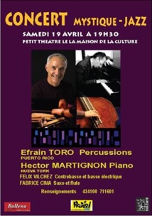 Jazz: Efrain Toro et Hector Martignon au petit théatre ce week-end Jazz: Efrain Toro et Hector Martignon au petit théatre ce week-end