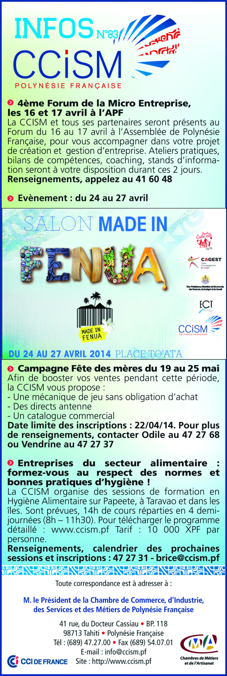 Infos CCISM N°83 Infos CCISM N°83