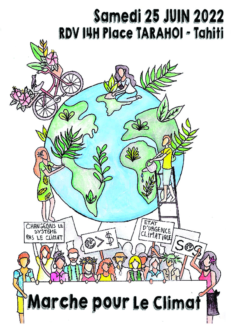 Une nouvelle marche pour le climat en préparation à Tahiti Une nouvelle marche pour le climat en préparation à Tahiti