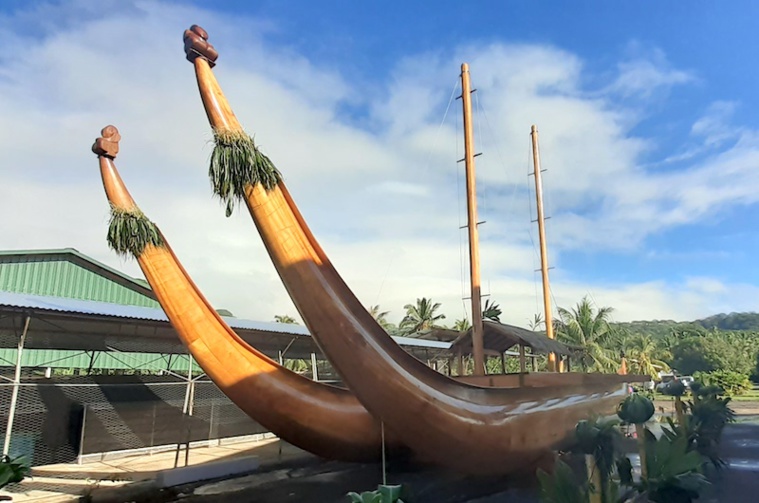 Inauguration de la pirogue Marama Nui i Te Rā Te Rā Nui Marama à Raiatea