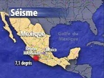 Un séisme d'une magnitude de 7 degrés secoue Mexico