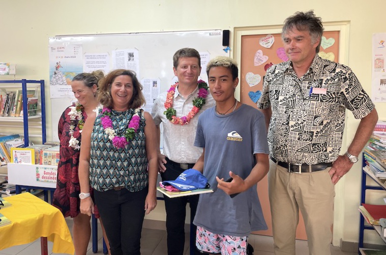 Pierre-Daniel, lauréat dans la catégorie CAP du concours de la semaine de la presse et des médias. Pierre-Daniel, lauréat dans la catégorie CAP du concours de la semaine de la presse et des médias.