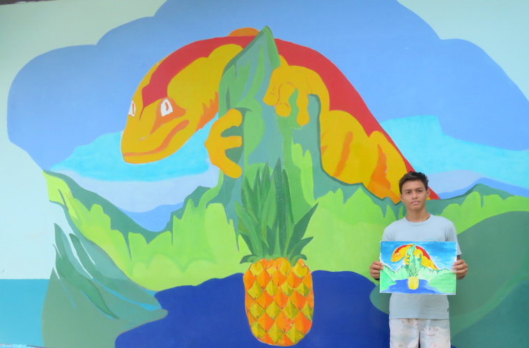 Collège de Paopao : des fresques pour calmer le esprits Collège de Paopao : des fresques pour calmer le esprits