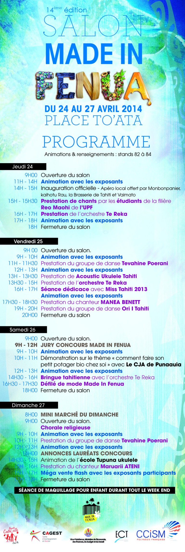 Infos CCISM: 14ème Salon Made in fenua Infos CCISM: 14ème Salon Made in fenua