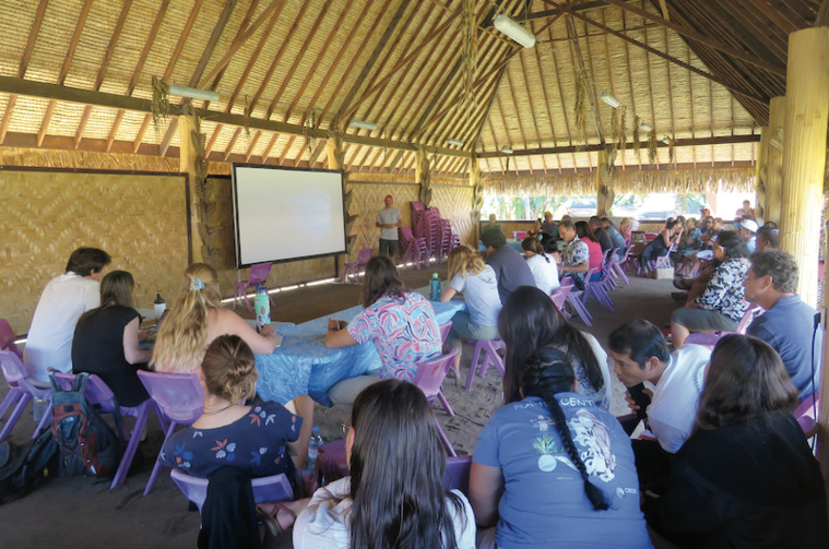 La restitution des travaux de recherche du projet Recopem a eu lieu samedi à Maatea.. La restitution des travaux de recherche du projet Recopem a eu lieu samedi à Maatea..