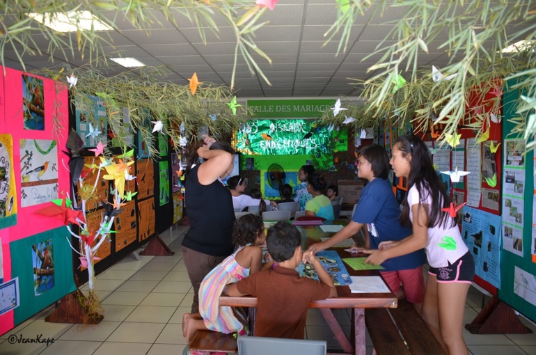 Le stand sur la protection des oiseaux. Crédit : Jean Kape Le stand sur la protection des oiseaux. Crédit : Jean Kape