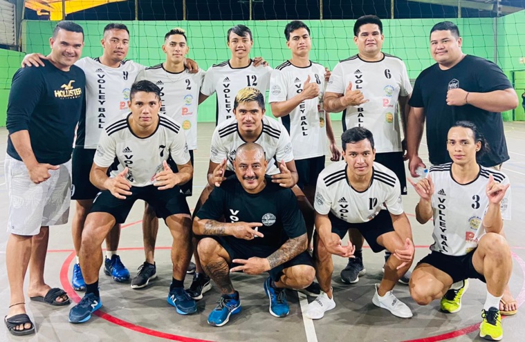 L'équipe de Vaitehere qui a survolé le championnat masculin à Moorea.
