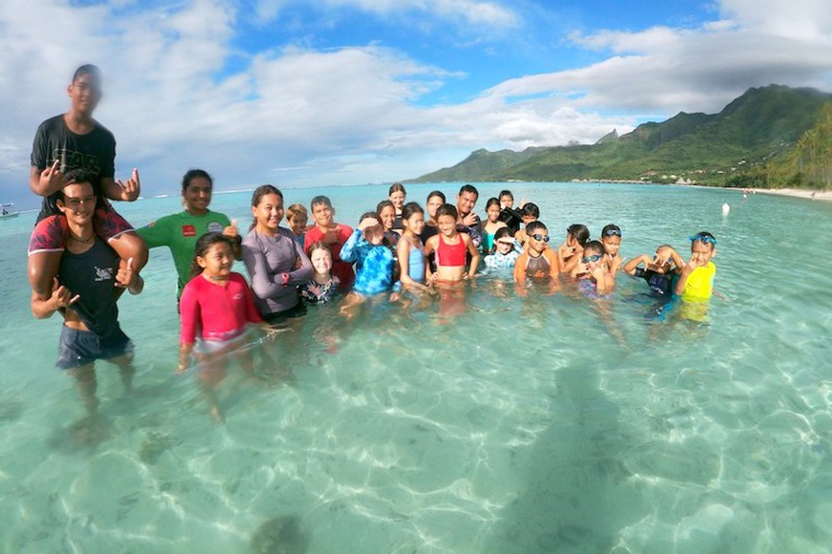 Moorea : les jeunes se jettent à l'eau pour leur santé Moorea : les jeunes se jettent à l'eau pour leur santé