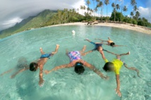 Moorea : les jeunes se jettent à l'eau pour leur santé Moorea : les jeunes se jettent à l'eau pour leur santé