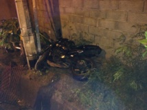 La moto de la victime... La moto de la victime...