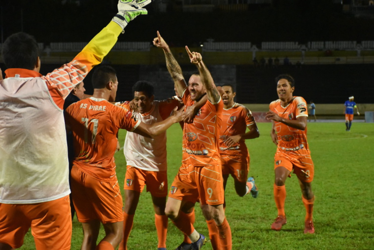 Benoit Mathon a inscrit le but du titre pour Pirae à la 84e minute. Benoit Mathon a inscrit le but du titre pour Pirae à la 84e minute.