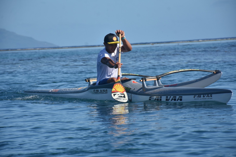 Narai Atger a signé, samedi, sa troisième victoire de la saison après ses succès à la Arii Nui Va'a Race, à Punaauia, et à la Talifit Race, à Bora Bora.