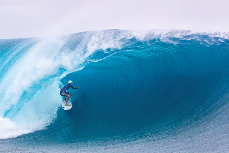L'Australien Owen Wright a remporté la dernière édition de la Tahiti Pro en 2019 (Photo AFP). L'Australien Owen Wright a remporté la dernière édition de la Tahiti Pro en 2019 (Photo AFP).