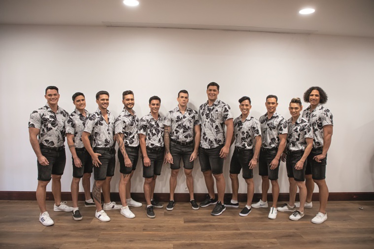 Les onze candidats à l'élection de Mister Tahiti 2022 au Hilton de Faa'a le 2 août. Les onze candidats à l'élection de Mister Tahiti 2022 au Hilton de Faa'a le 2 août.
