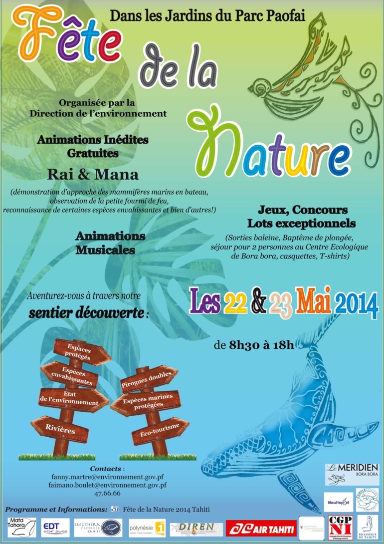 Du 22 au 23 mai : La Polynésie « fêtera » la nature Du 22 au 23 mai : La Polynésie « fêtera » la nature