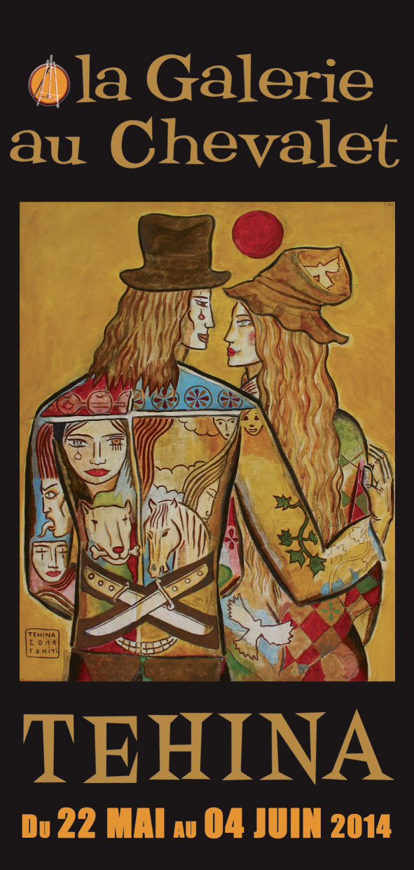 Le peintre Tehina à la galerie Au Chevalet