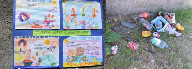 "Gardons le lagon propre!" des enfants se mobilisent "Gardons le lagon propre!" des enfants se mobilisent